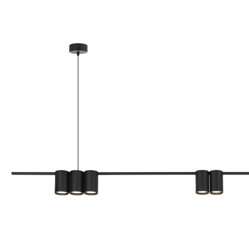 Candelabro suspenso GENESIS 7xGU10/8W/230V preto