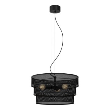 Candelabro suspenso GLUM 3xE27/60W/230V preto