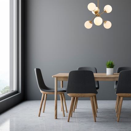 Candelabro suspenso GONDOL 6xE27/40W/230V