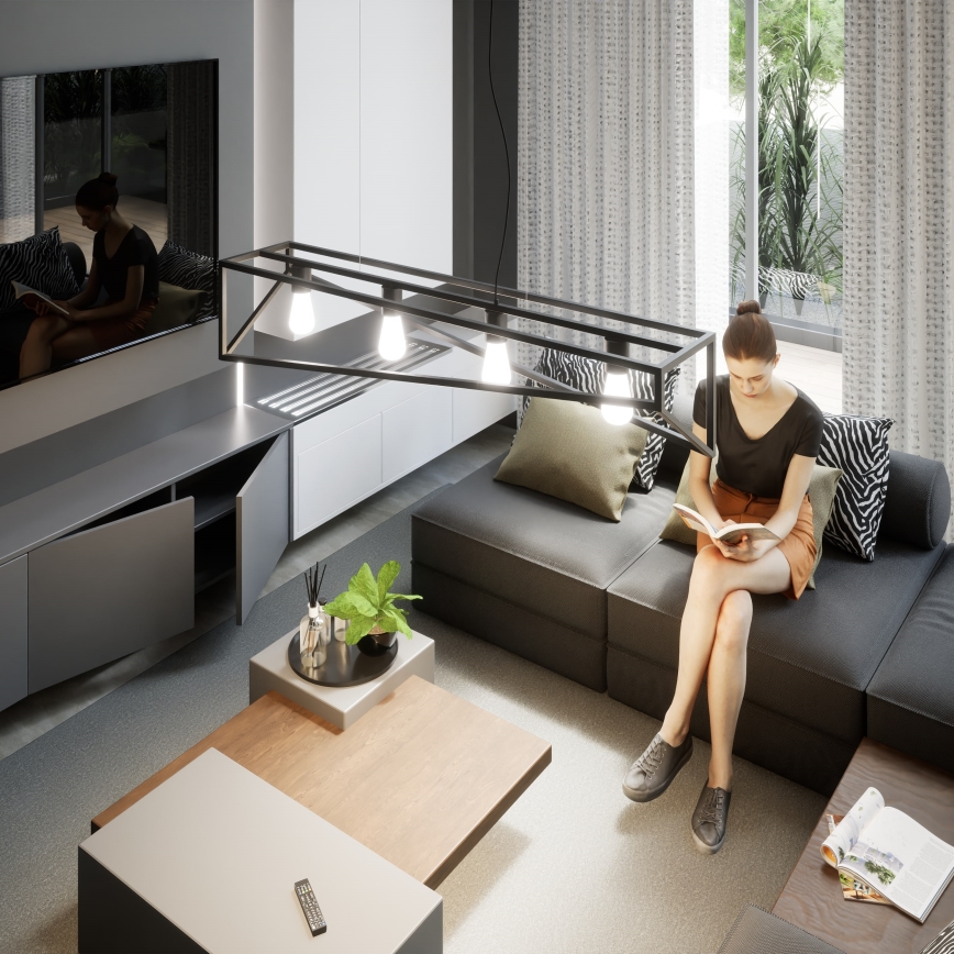 Candelabro suspenso GOTE 4xE27/60W/230V