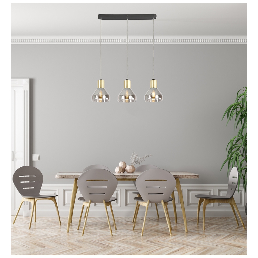 Candelabro suspenso GREGORY 3xE14/40W/230V