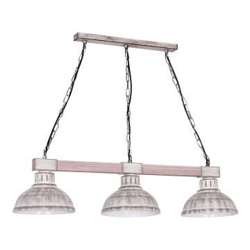Candelabro suspenso HAKON 3xE27/60W/230V iluminação