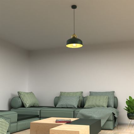 Candelabro suspenso HARALD 1xE27/60W/230V verde