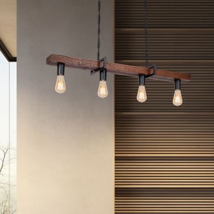 Candelabro suspenso HARD 4xE27/60W/230V