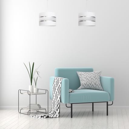 Candelabro suspenso HELEN 1xE27/15W/230V branco