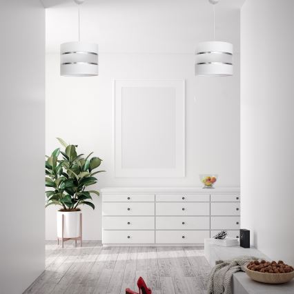 Candelabro suspenso HELEN 1xE27/15W/230V branco