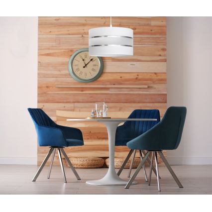 Candelabro suspenso HELEN 1xE27/15W/230V branco