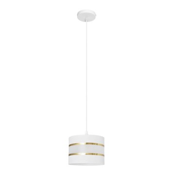 Candelabro suspenso HELEN 1xE27/15W/230V diâmetro 20 cm branco/dourado