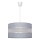 Candelabro suspenso HELEN 1xE27/15W/230V diâmetro 35 cm cinzento/prateado