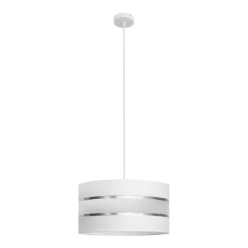 Candelabro suspenso HELEN 1xE27/15W/230V diâmetro 40 cm branco