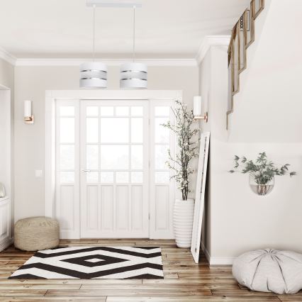 Candelabro suspenso HELEN 2xE27/15W/230V branco