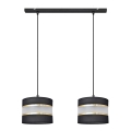 Candelabro suspenso HELEN 2xE27/15W/230V preto/dourado