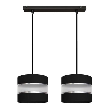 Candelabro suspenso HELEN 2xE27/15W/230V preto
