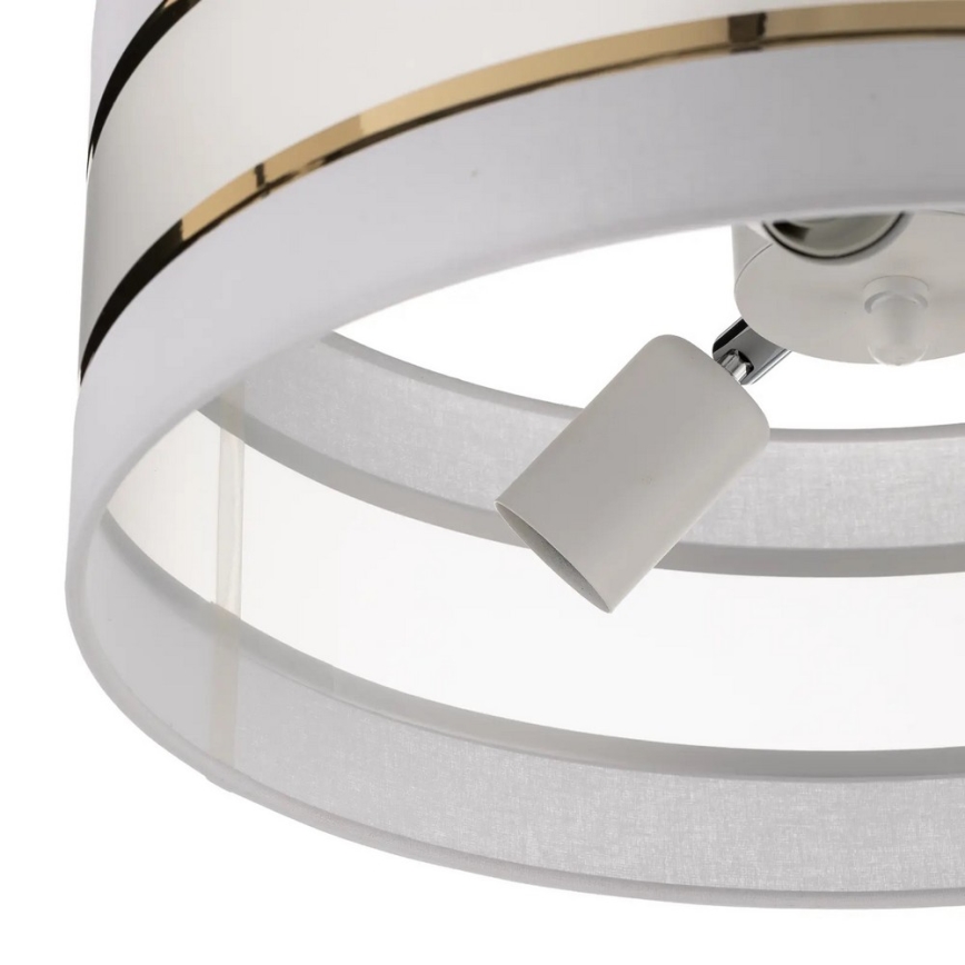 Candelabro suspenso HELEN 3xE27/15W/230V branco/dourado