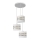 Candelabro suspenso HELEN 3xE27/15W/230V branco/dourado