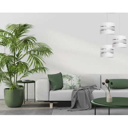 Candelabro suspenso HELEN 3xE27/15W/230V branco