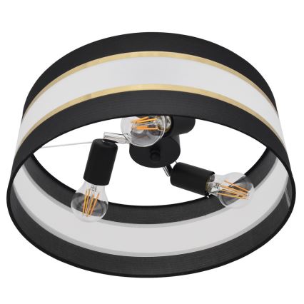 Candelabro suspenso HELEN 3xE27/15W/230V preto/dourado