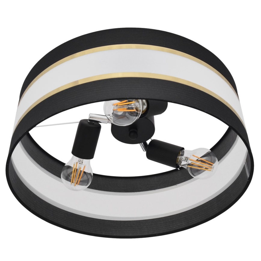 Candelabro suspenso HELEN 3xE27/15W/230V preto/dourado