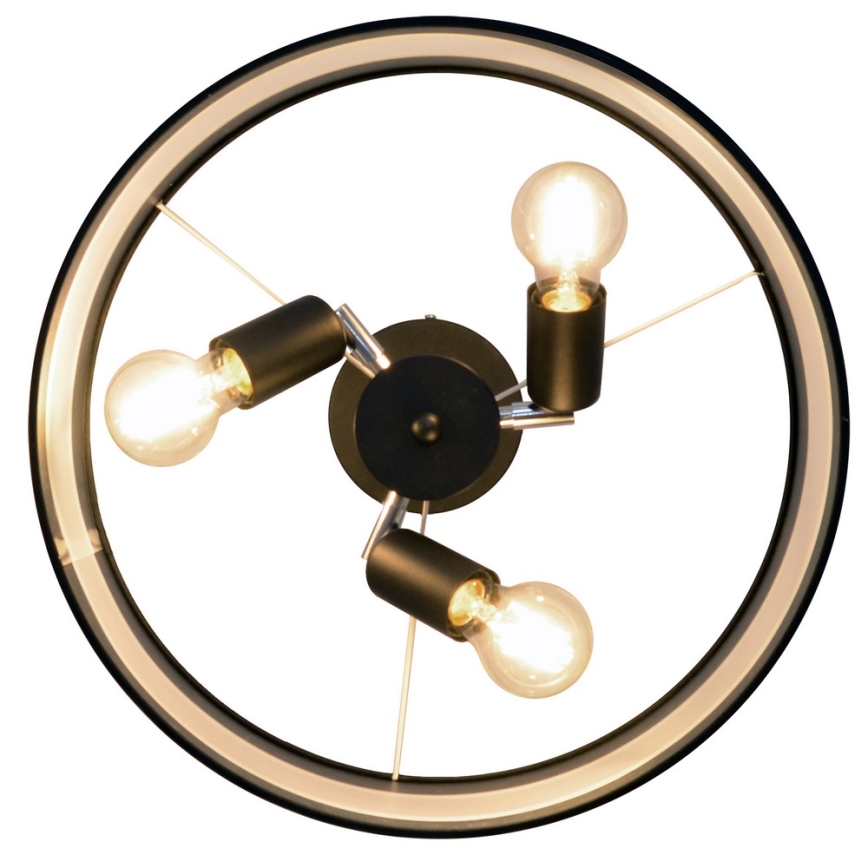 Candelabro suspenso HELEN 3xE27/15W/230V preto/dourado