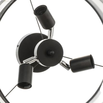 Candelabro suspenso HELEN 3xE27/15W/230V preto/dourado