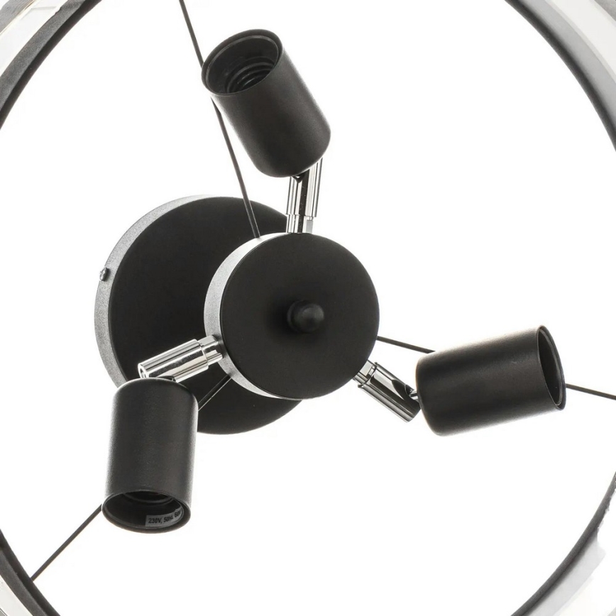 Candelabro suspenso HELEN 3xE27/15W/230V preto/dourado