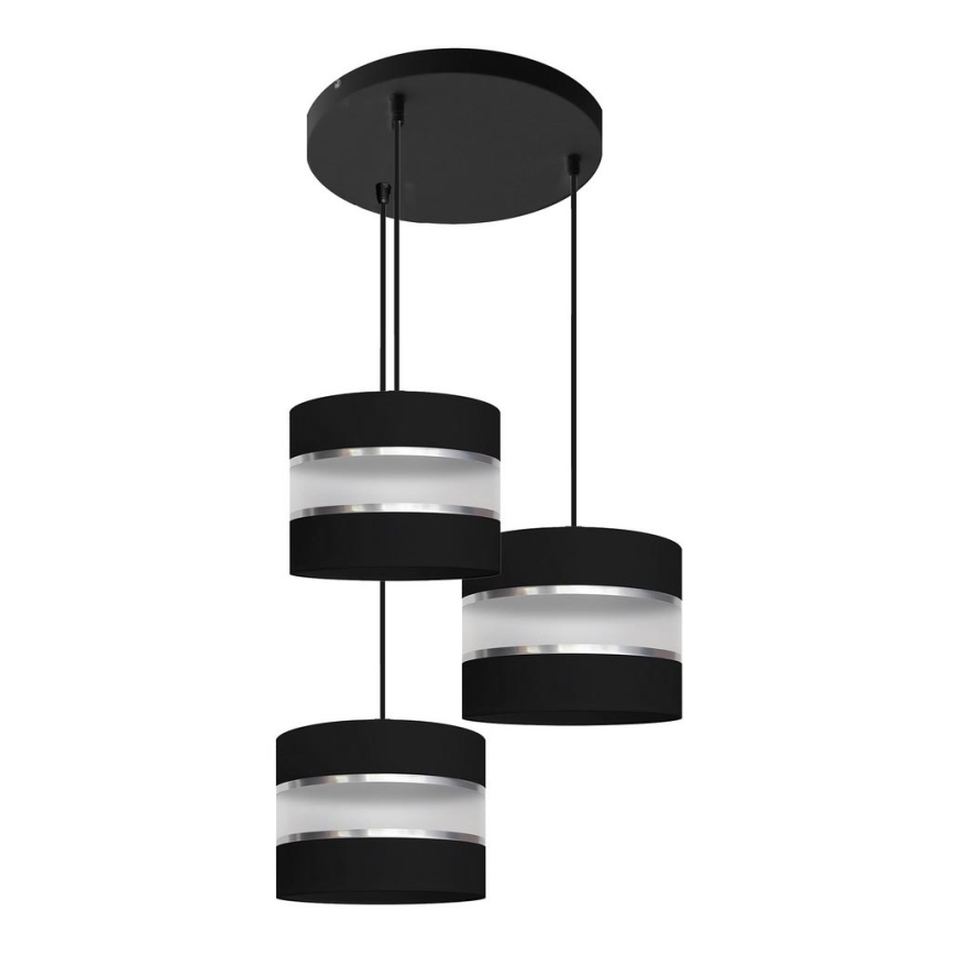 Candelabro suspenso HELEN 3xE27/15W/230V preto