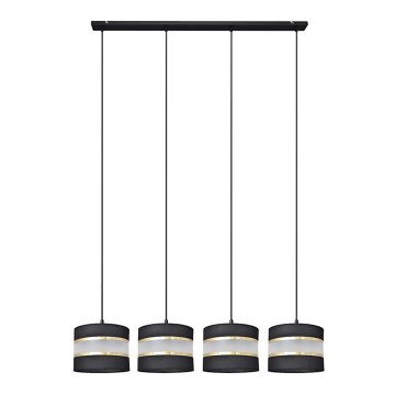Candelabro suspenso HELEN 4xE27/15W/230V preto/dourado