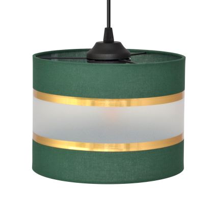Candelabro suspenso HELEN 4xE27/15W/230V verde/dourada