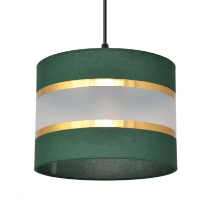 Candelabro suspenso HELEN 4xE27/15W/230V verde/dourada