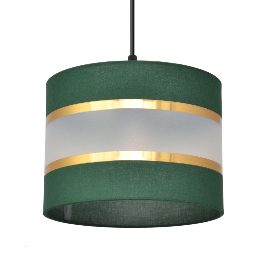 Candelabro suspenso HELEN 4xE27/15W/230V verde/dourada