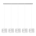 Candelabro suspenso HELEN 5xE27/15W/230V branco