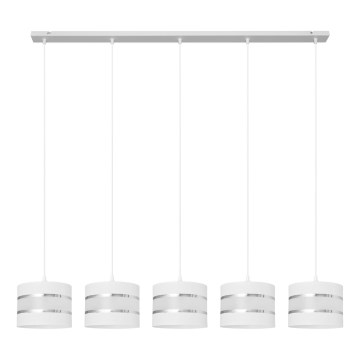 Candelabro suspenso HELEN 5xE27/15W/230V branco