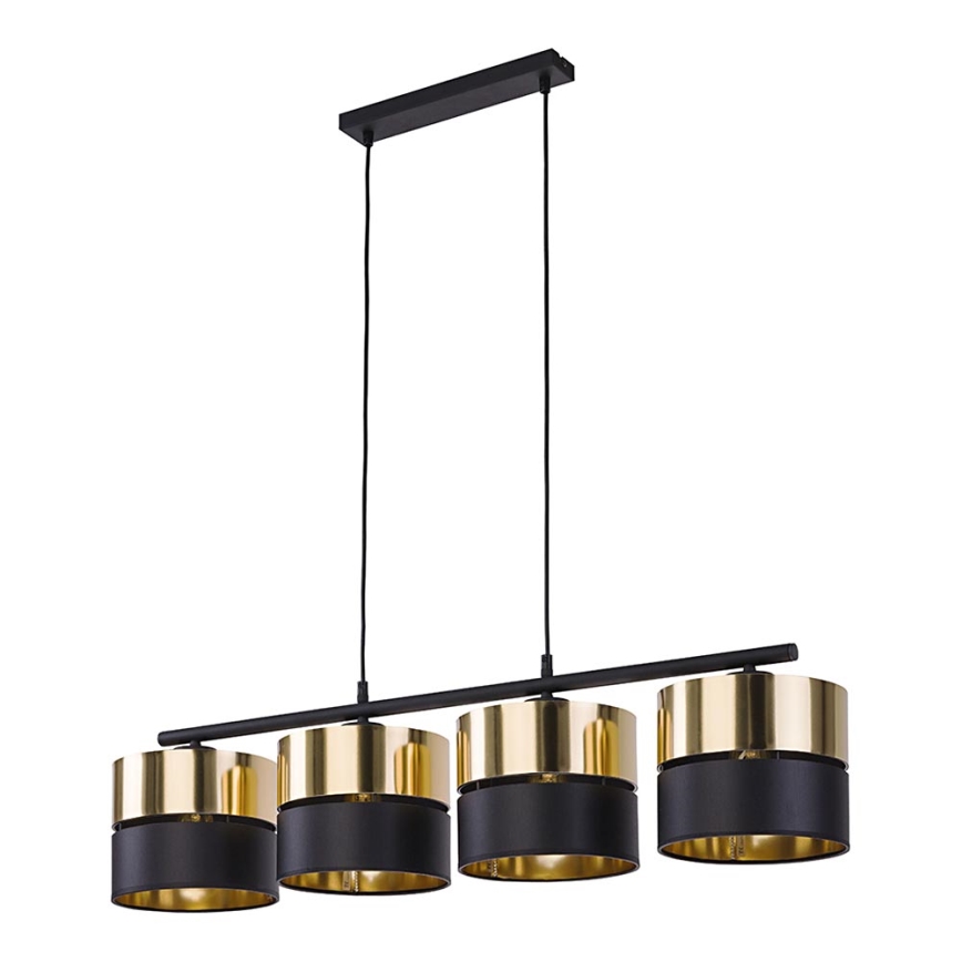 Candelabro suspenso HILTON 4xE27/15W/230V latão/preto