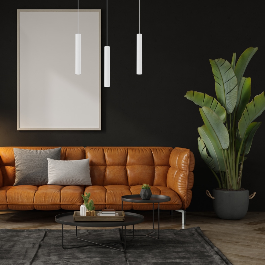 Candelabro suspenso HUDSON 3xGU10/8W/230V branco