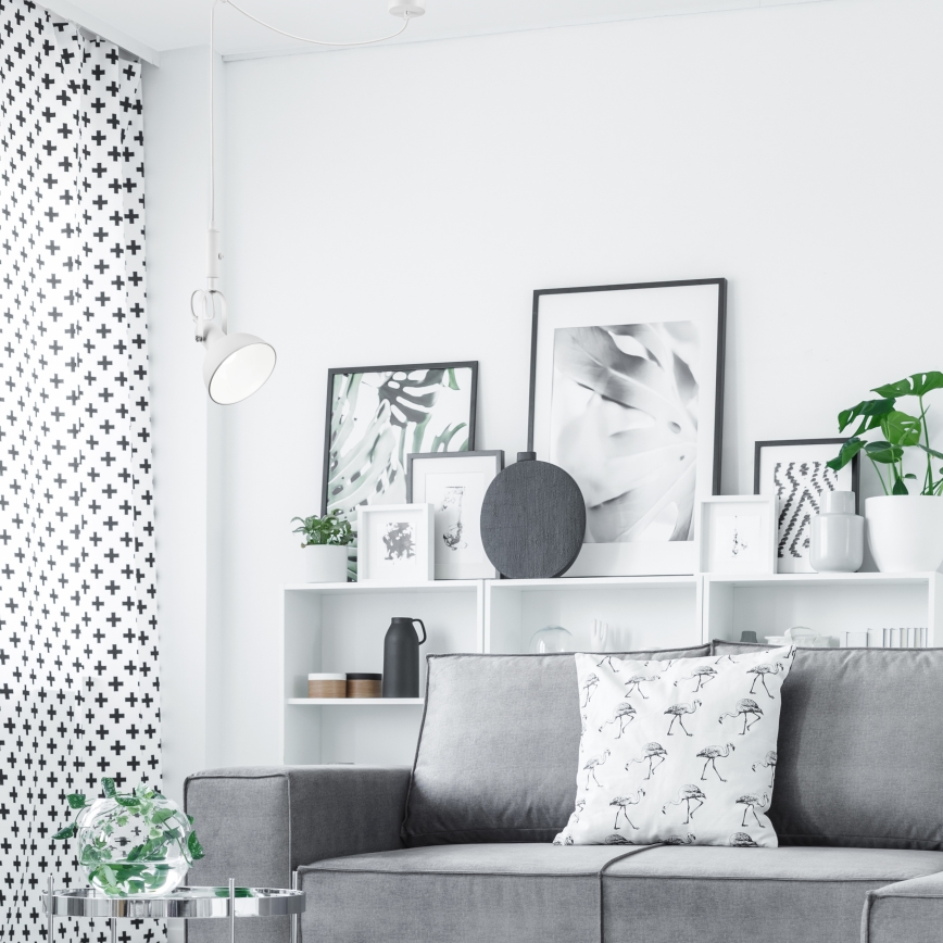 Candelabro suspenso IRMA 1xE14/28W/230V branco