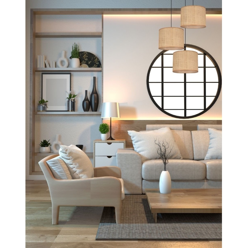 Candelabro suspenso IRMA 3xE27/60W/230V diâmetro 45 cm