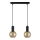 Candelabro suspenso JANTAR BLACK 2xE27/60W/230V