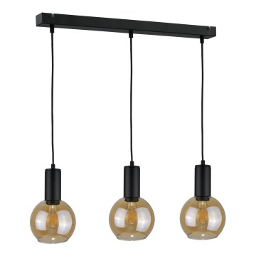 Candelabro suspenso JANTAR BLACK 3xE27/60W/230V