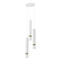 Candelabro suspenso JOKER 3xGU10/8W/230V branco/dourado