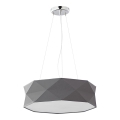 Candelabro suspenso KANTOOR 1xE27/15W/230V cinzento