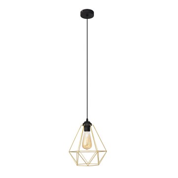 Candelabro suspenso KARO 1xE27/15W/230V dourada/preto