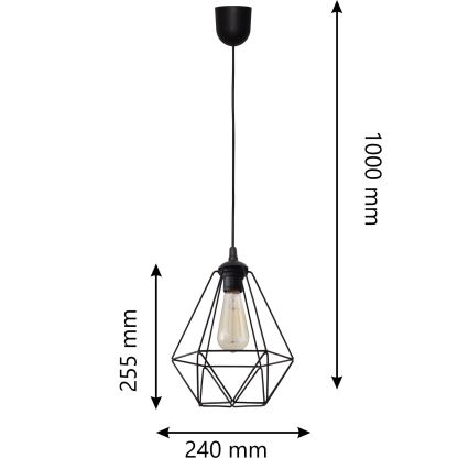 Candelabro suspenso KARO 1xE27/15W/230V