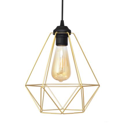 Candelabro suspenso KARO 3xE27/15W/230V dourada/preto