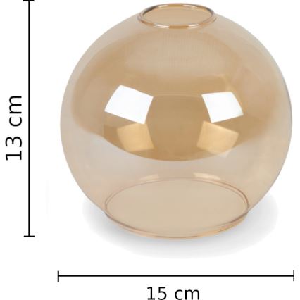 Candelabro suspenso LACRIMA HONEY 5xE27/60W/230V diâmetro 45 cm