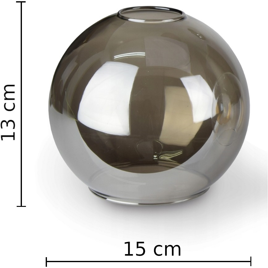 Candelabro suspenso LACRIMA SMOKY 4xE27/60W/230V