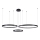 Candelabro suspenso LED 3xLED/19W/230V 3000K preto