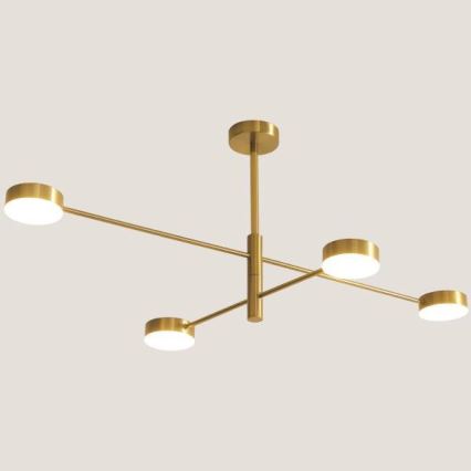 Candelabro suspenso LED 4xLED/12W/230V 4000K dourada