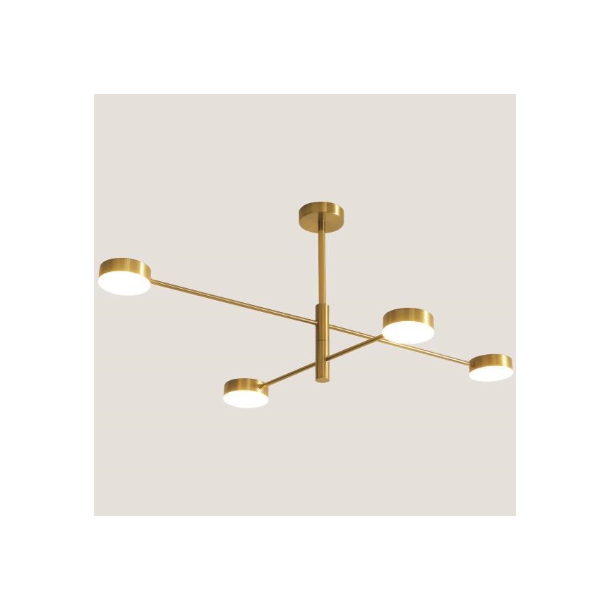Candelabro suspenso LED 4xLED/12W/230V 4000K dourada
