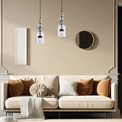 Candelabro suspenso LED ARTE LED/12W/230V diâmetro 13 cm preto