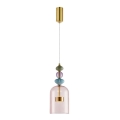 Candelabro suspenso LED ARTE LED/12W/230V diâmetro 16 cm latão